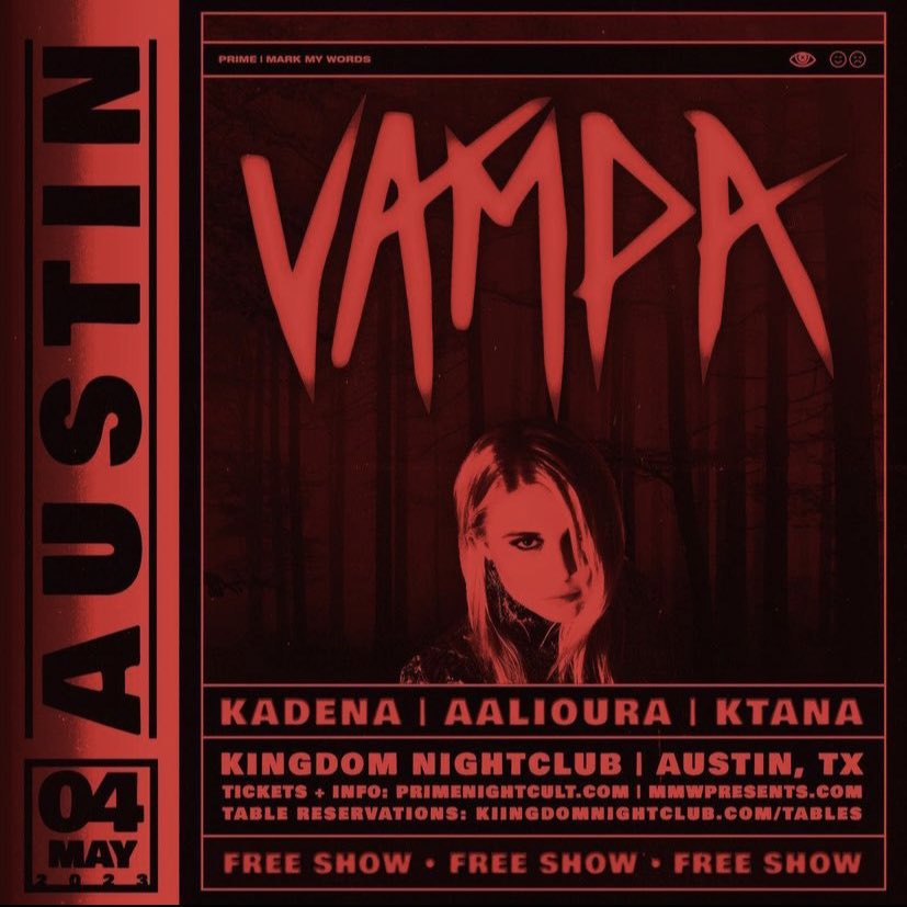 ATX THIS THURSDAY MAY 4TH!
<a href="/VAMPAOfficial/">VAMPA 🦇🏰🥀</a> 🖤⚔️