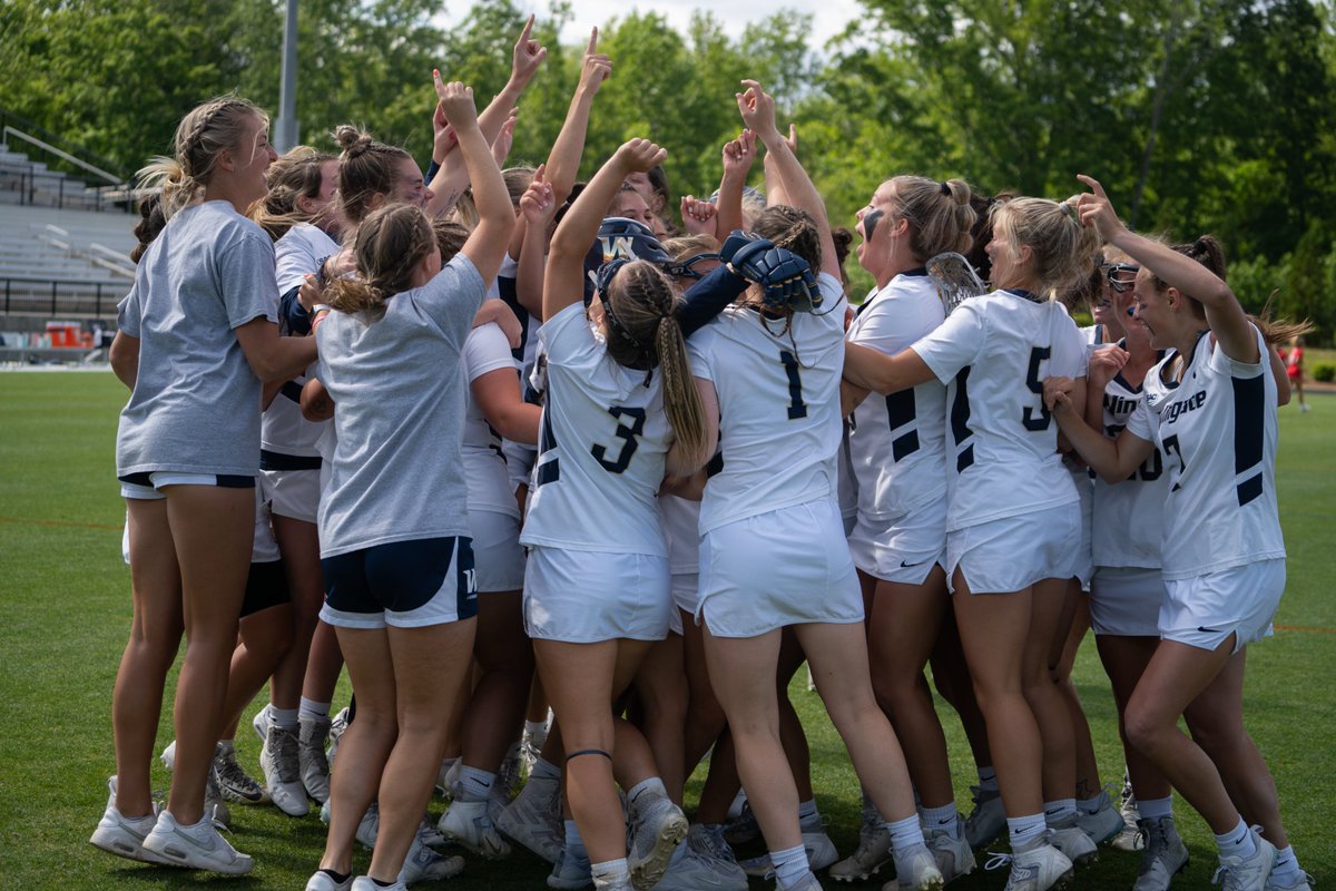 🏆 CHAMPS 🏆 #8 @Wingate_WLax added another first Monday afternoon, claiming the first SAC Tourney title in program history! #WINgate downed Newberry 14-8 to move to 17-2 on the season! 2 SAC titles & program record for wins this year! Recap | bit.ly/3NqamZv #OneDog