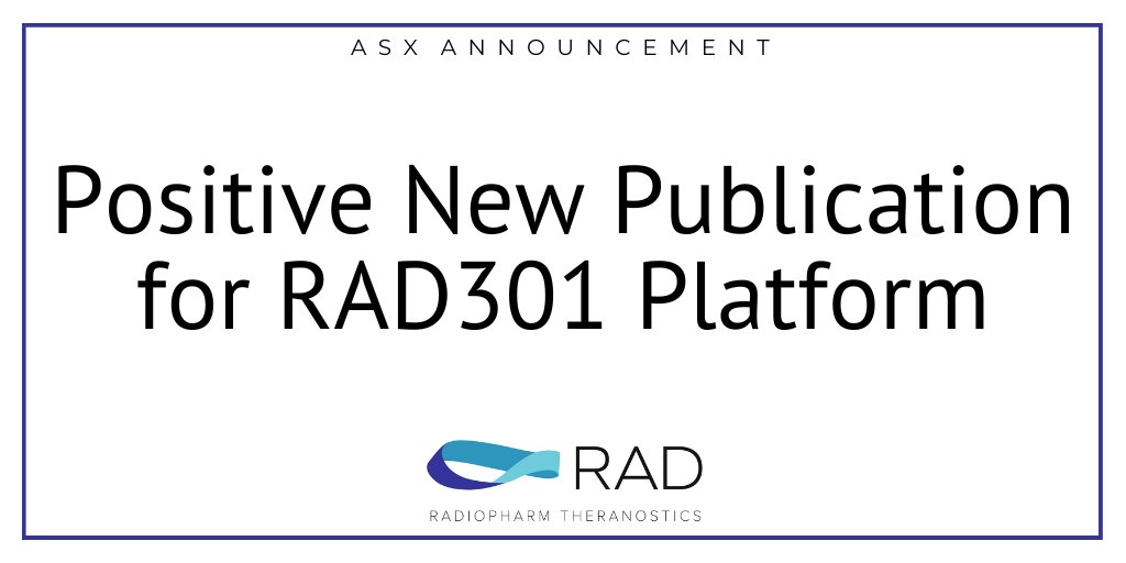 TeamRadiopharm's tweet photo. Cancer #Biotherapy and #Radiopharmaceuticals published the abstract, titled ‘Validation of In-House Kit-Like Synthesis of 68Ga-Trivehexin and Its Biodistribution for Targeting the #Integrin αVβ6 Expressing Tumors’. $RAD $RAD.AX

More + Full Publication: https://t.co/bC15CdkCm6 https://t.co/QTqvLxoqLW