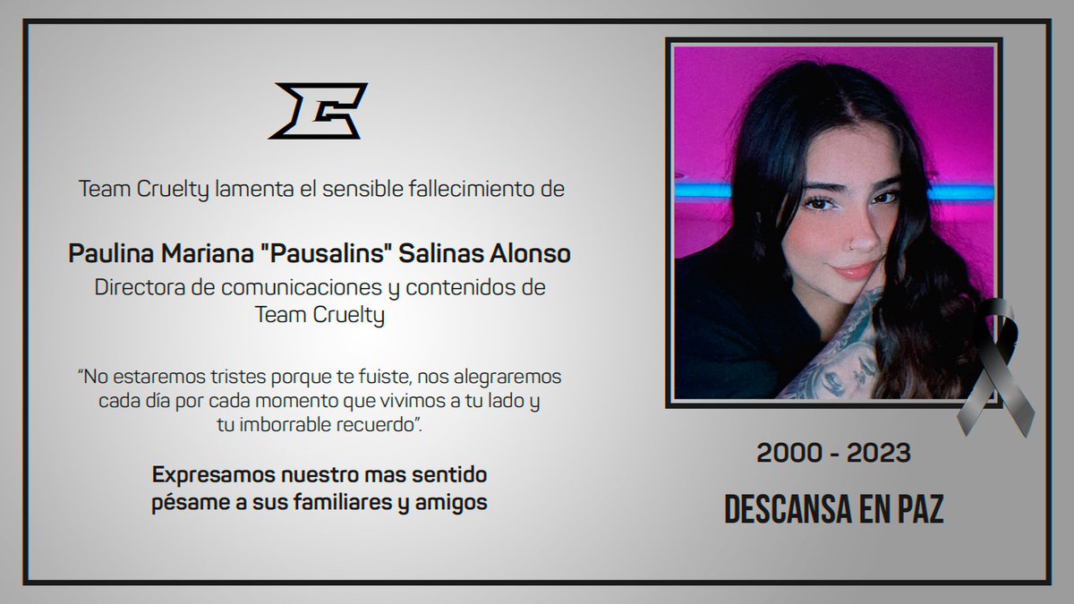 🕊️ Nuestro más sentido pésame a todos sus seres amados, siempre te llevaremos en nuestros corazones.

Descansa en paz, <a href="/pausalins/">CTY Pausi🪷</a>. 🤍