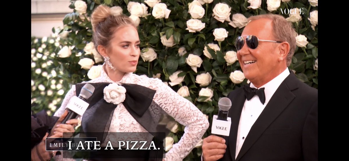 I also ate a pizza. #MetGala