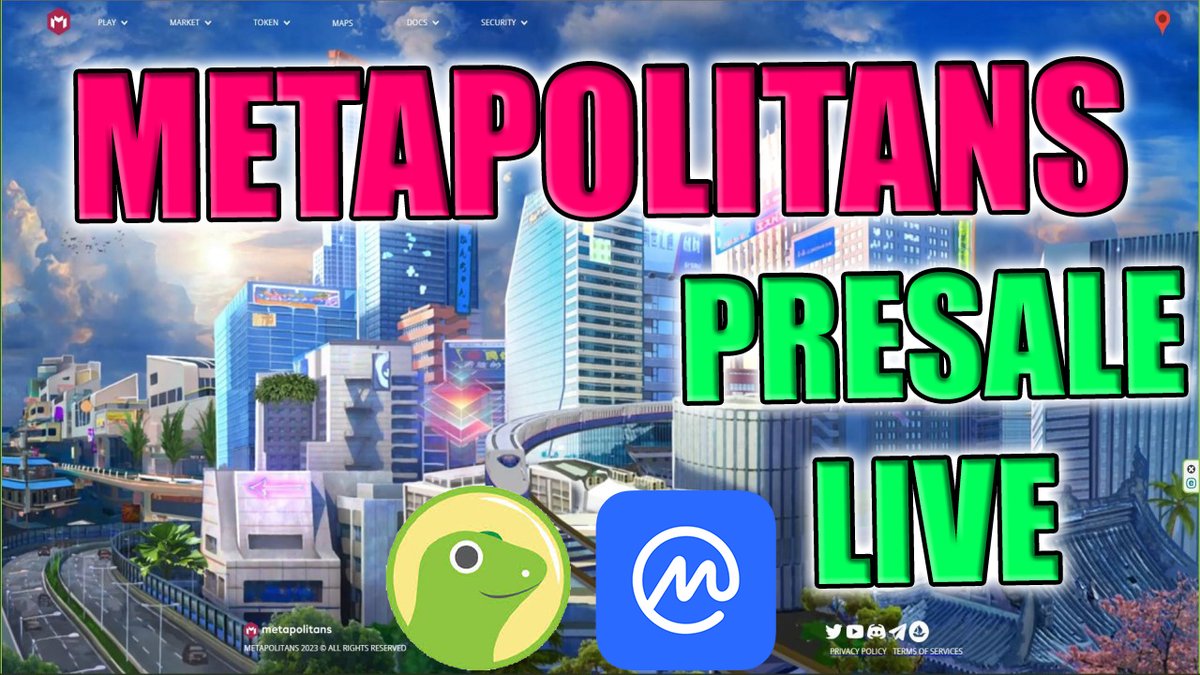 DJZeusman's tweet photo. METAPOLITANS PRESLAE LIVE NOW! 🔥🔥🚀🚀🎮🎮@metapolitans_io #MAPS  👉👉👉https://t.co/BuMNL65aGT https://t.co/B8lDFF7h7K