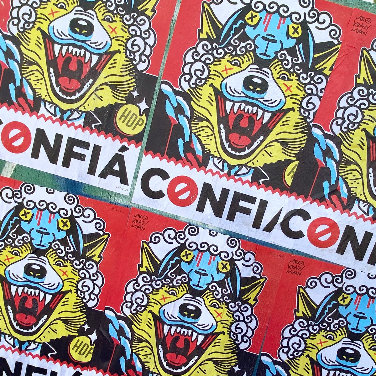 mrkrazyman's tweet image. En la pradera, las ovejas bien lo sabían,
quien era el lobo, astuto y artero,
pero aun así, lo votaron y lo seguían,
cegadas por su discurso traicionero.

Confía, Confía, Confía.

Año Electoral en Guatemala 2023
🐑🐏🐺👹

#wheatpaste #streetart #illustration #lowbrow   #art