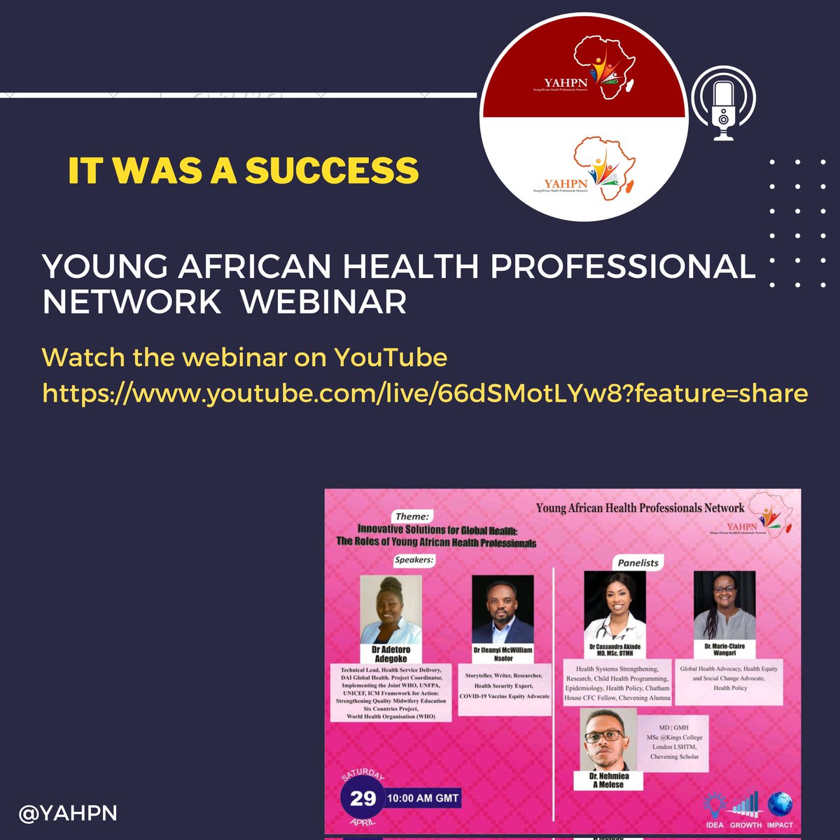 Young African Health Professional Network tweet media