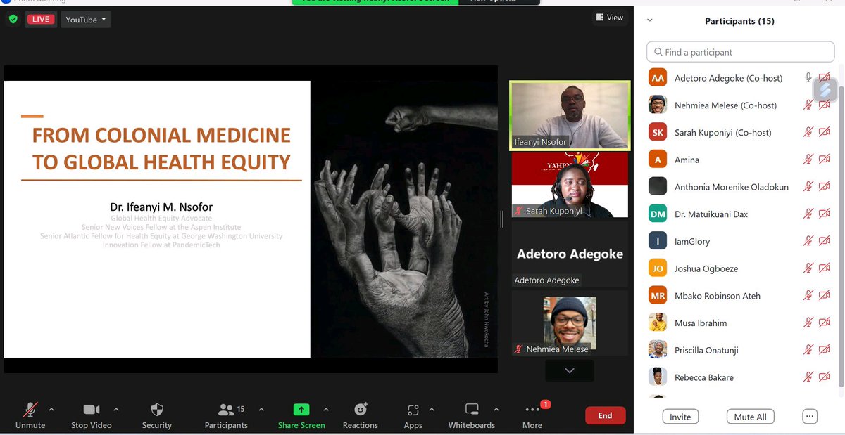 Young African Health Professional Network tweet media