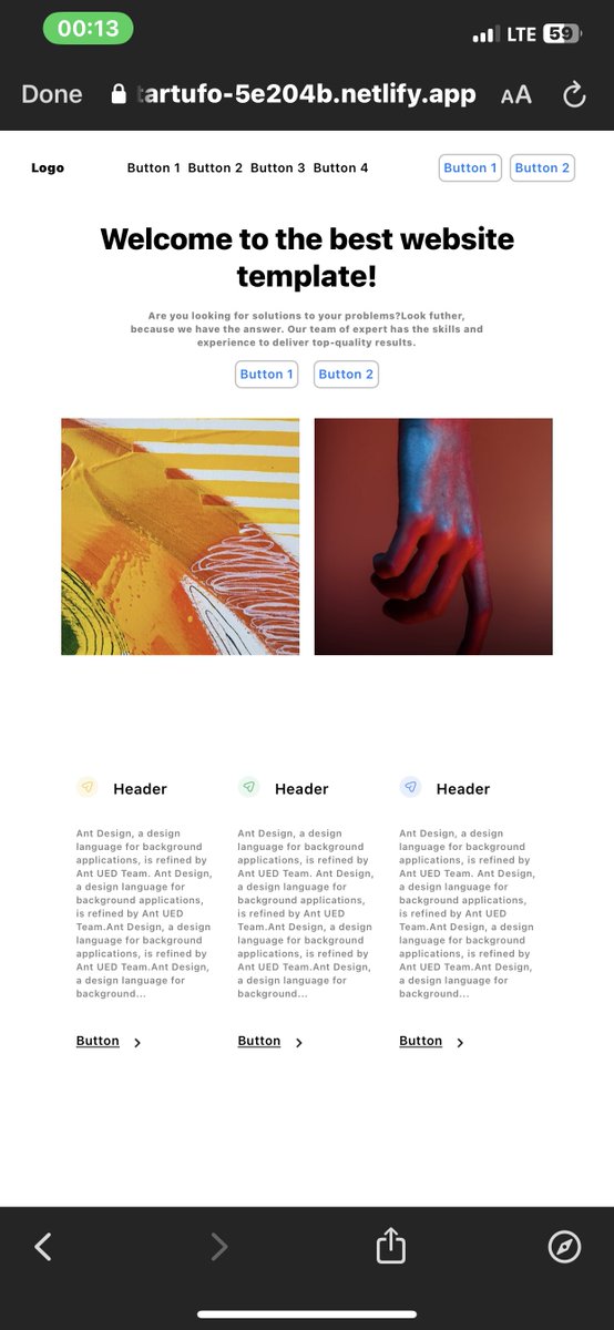 Bashford_BF's tweet photo. Landing page design from figma using react app with full mobile responsiveness…

Tech/framework used>>
HTML
CSS
ReactJS
myreact-app
Tailwind-CSS 

Preview here [https://t.co/mDMn5DtFFZ]

#reactjs  #html5 #css #myreactapp #javascript https://t.co/ko93qXuufD