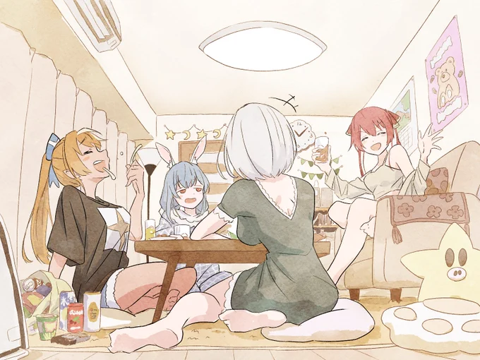 宅飲み! #マリンのお宝 #ぺこらーと