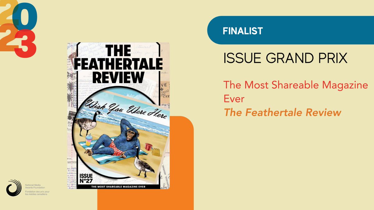 MagAwards's tweet photo. Congratulations to @feathertale! "The Most Shareable Magazine Ever" is nominated in the Issue Grand Prix category #NMA23 https://t.co/ugsoJujy6U https://t.co/ZJNGQ1udQQ