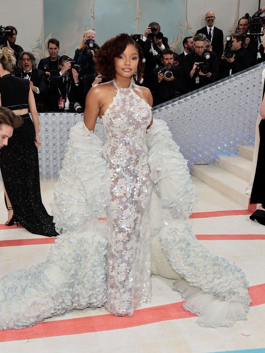 Halle Bailey at #MetGala