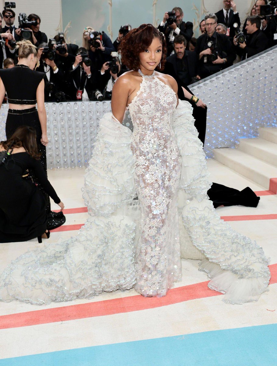 Halle Bailey at #MetGala