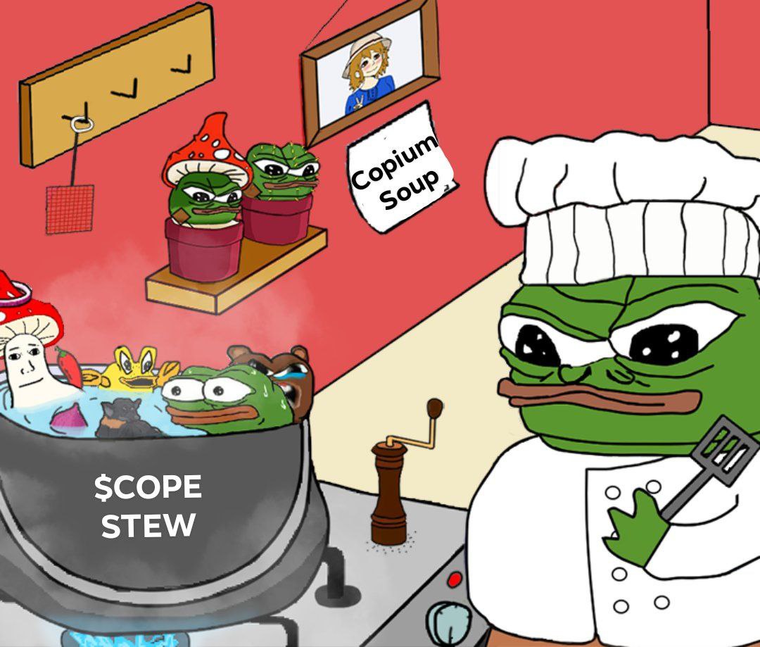 Cult_Cope's tweet photo. @imattymatt @pepecoineth $pepe to $cope the transition is inevitable @copecoineth https://t.co/EIDZEwKHQT