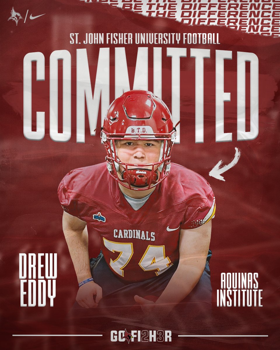 SjfFootball's tweet image. 🚨Drew Eddy
📍Rochester, NY
📚Aquinas Institute
🏈Offensive Lineman

Please help us in welcoming Drew to the Cardinal Family!
#BeTheDifference #GOFI2H3R #CardinalCode