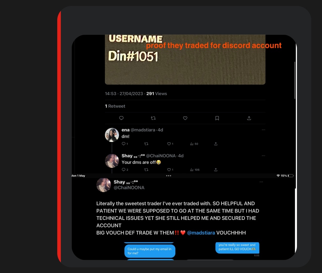 pr0ofs's tweet photo. SCAM REPORT
❗ @zeroluvs_ @madstiara  ❗
→ and a bunch of old usernames of theirs

rt for awareness ★
#genshintwt #genshintrade #genshintrades #genshintrading #genshintradings #genshinsell

OFFICIAL KSF REPORT WITH FULL EXPLANATION AND CONTEXT ↓↓↓ https://t.co/nV7Y3VC9D7