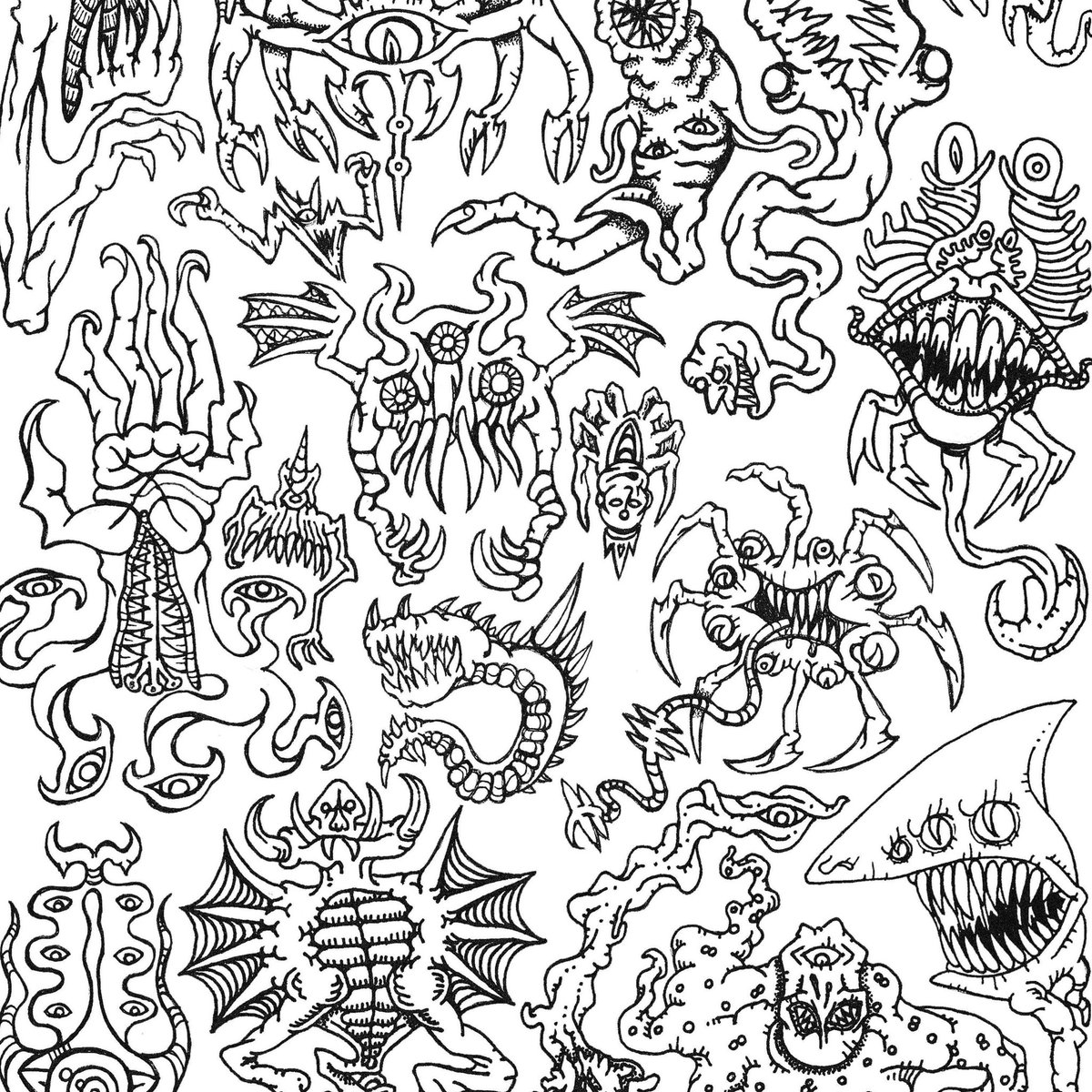 Creatures, beasts and monstrosities.
#penandink #indiecomics