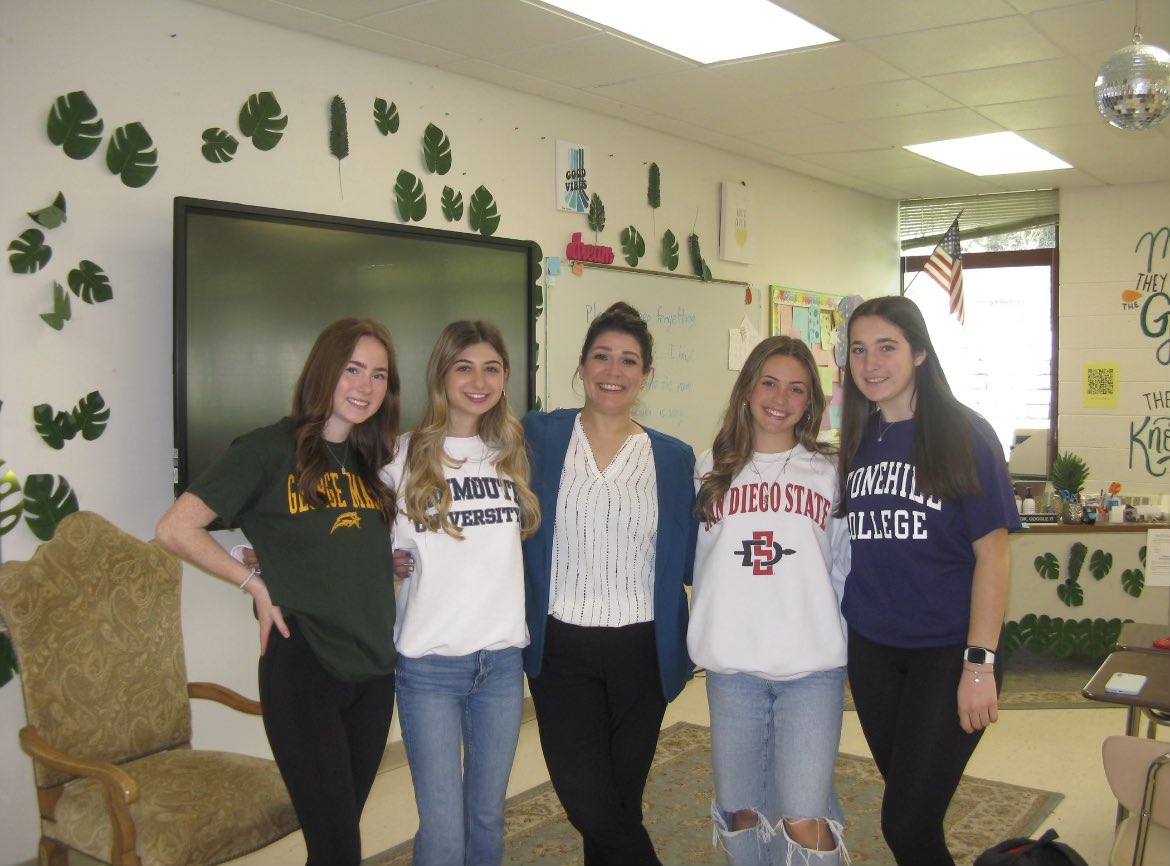 ReganMooneyWISE's tweet photo. Today was college decision day!! So crazy how fast this year has gone by and I can’t wait for the next four! #YHSWISE2023 #WISE @YHSMrsMero https://t.co/aqO28xDkp8