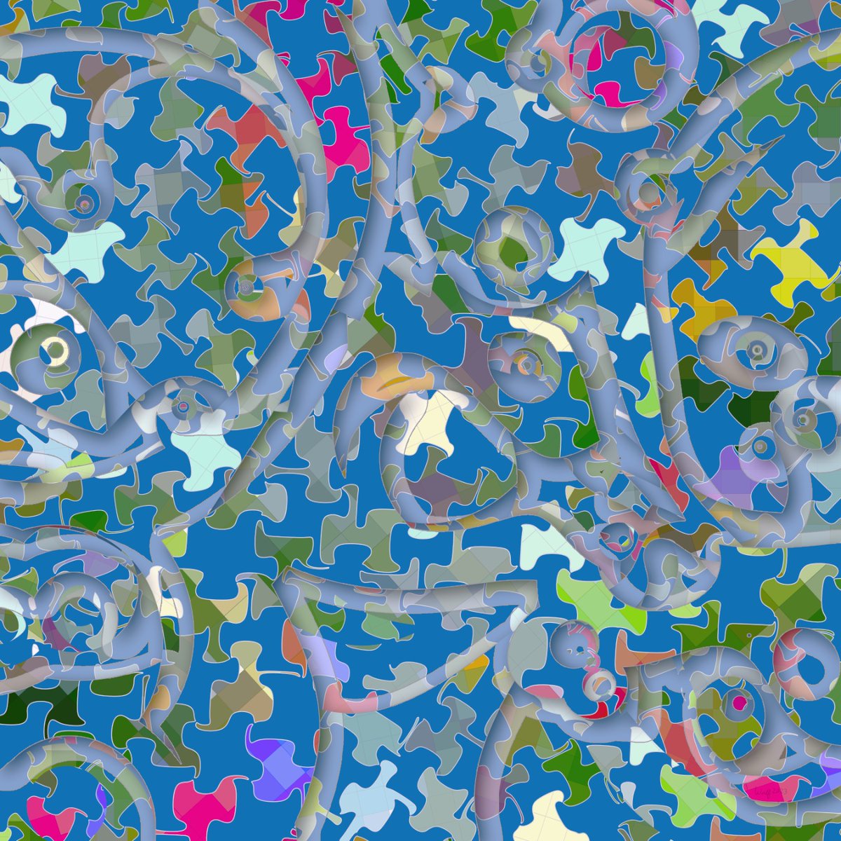 digconart's tweet image. Why Twitter won&apos;t show my followers my posts is leaving me &quot;Puzzled&quot; 40x40. It&apos;s a mystery no one knows the answer to. #art #abstractart #artist #contemporaryart #generativeart #artistontwitter #digitalart #artoftheday