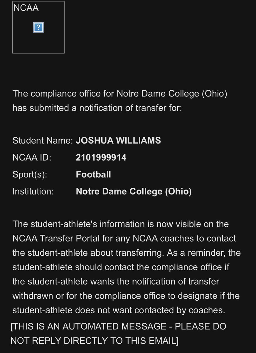 Joshua Williams Jr tweet media