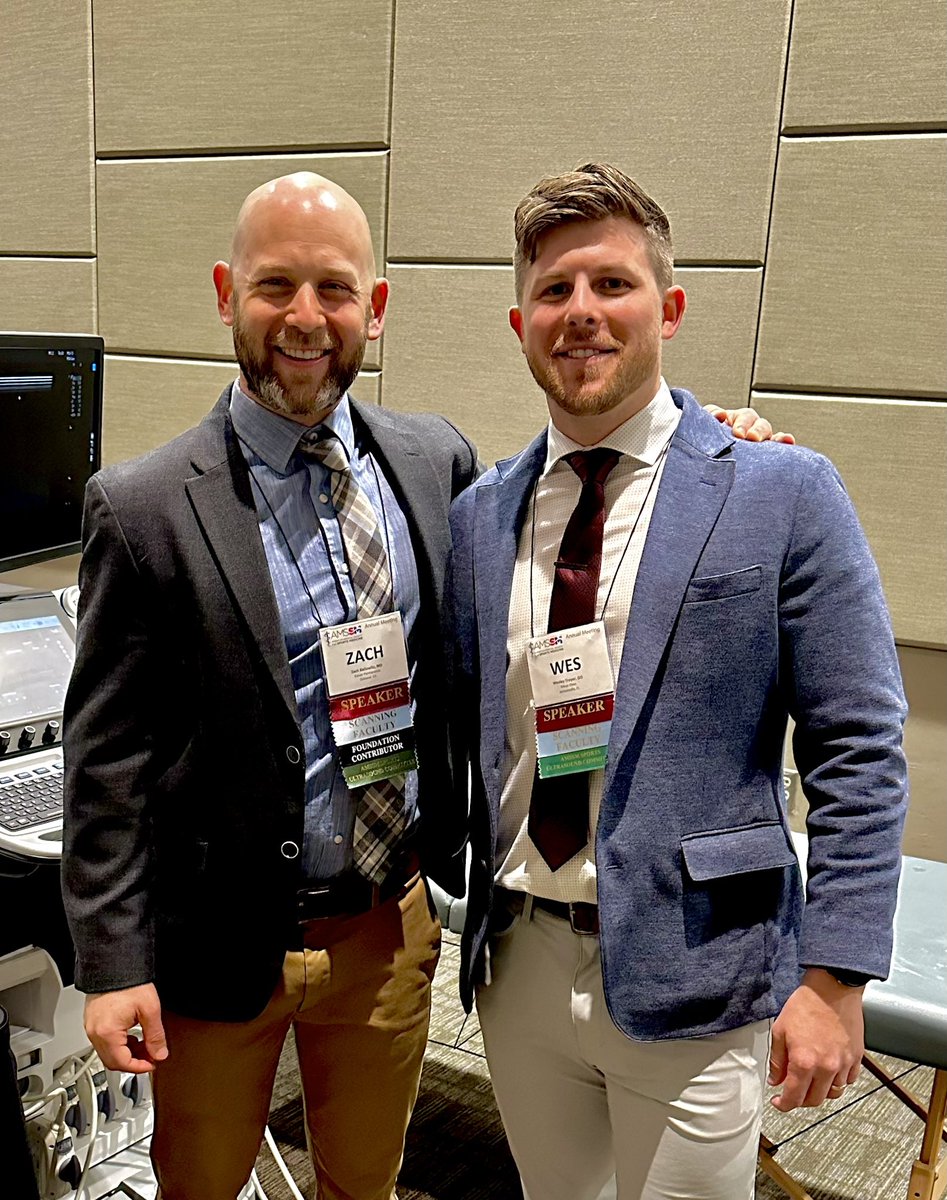 First time planning an Ultrasound ICL with <a href="/ZachBailowitzMD/">Zach Bailowitz MD, RMSK</a> on Common Muscle Injuries in the Rectus, Hamstrings and Medial Gastroc. Thanks to the All star scanning crew and participants. #amssm23 #mskus #sportsmedicine