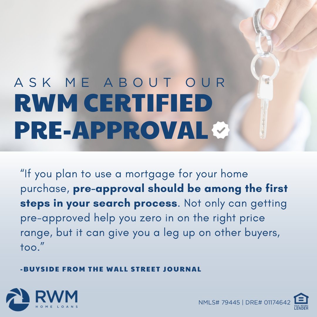davidcloe's tweet photo. Are you ready to make your new home dreams a reality? Ask me about our RWM Certified Pre-Approval, and we can start to get you on your way to becoming a homeowner. #RealEstate #NewHome #HomeLoans  #RWMHomeLoans #Mortgage  #Homeowner https://t.co/6xRqgyDbm7 https://t.co/WPVCTdhmZD