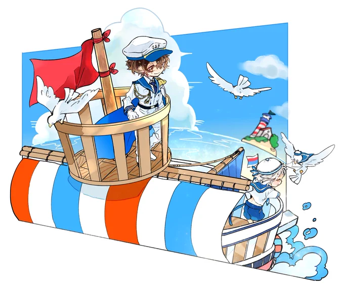 毎年一枚マリンの絵描くのが私のルールなのですが、今年は後一枚夏本番が来るまでに描きたいなと思いつつ、今までの構図とか振り返りも兼ねて再掲。