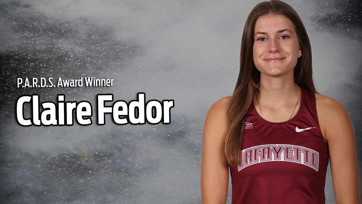 Claire Fedor from women’s track and field is the winner of the P.A.R.D.S. Award🐾
#PARDees #RollPards