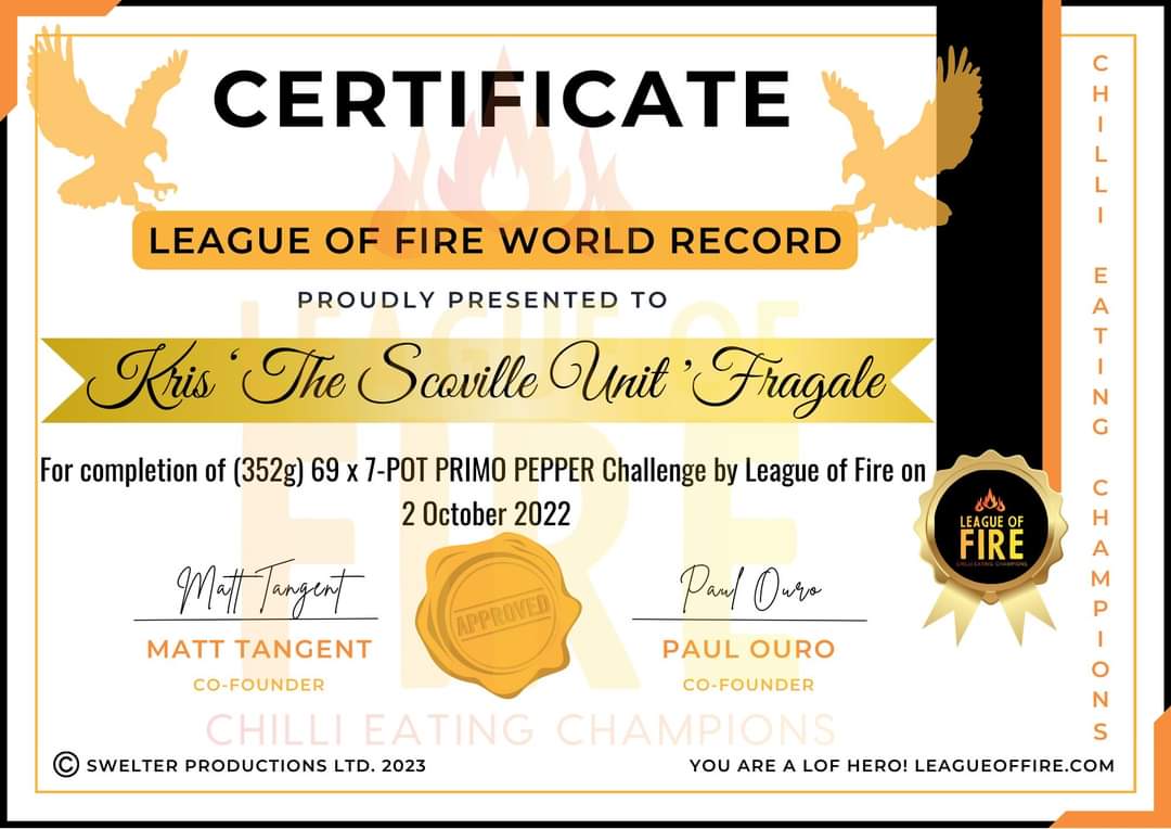 TheScovilleUnit's tweet photo. #LeagueOfFire #RecordHolder #TheScovilleUnit #KeepPushing #NeverGiveUp #Goals https://t.co/jvD7bonrHq
