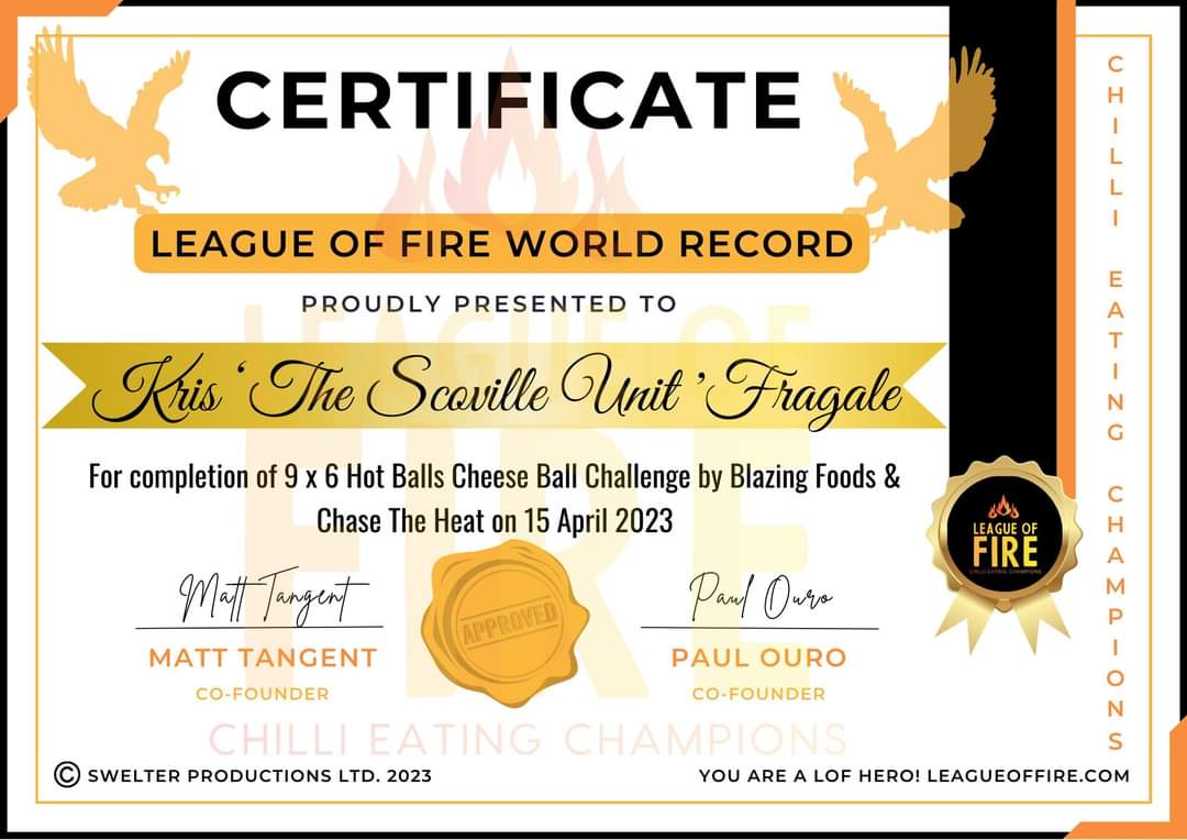 TheScovilleUnit's tweet photo. #LeagueOfFire #RecordHolder #TheScovilleUnit #KeepPushing #NeverGiveUp #Goals https://t.co/jvD7bonrHq