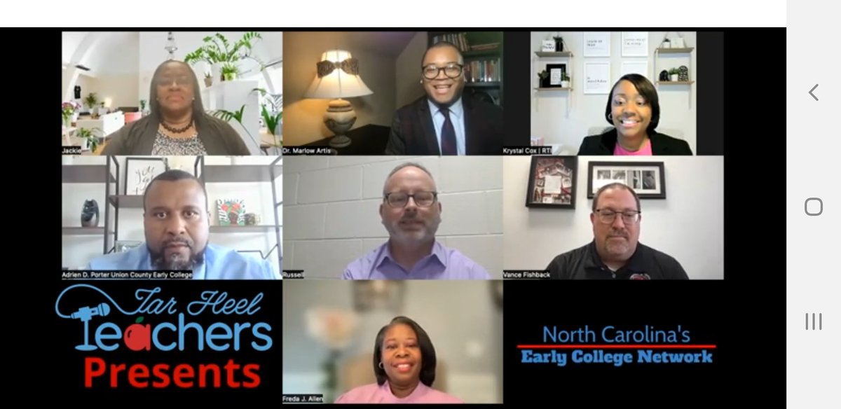FredaJAllen's tweet image. I was honored to represent @WayneEMCHS on the latest episode of #TarHeelTeachers. If you want to learn more about early colleges, check it out.
youtu.be/pV01OMzbYoo

#ProudPrincipal