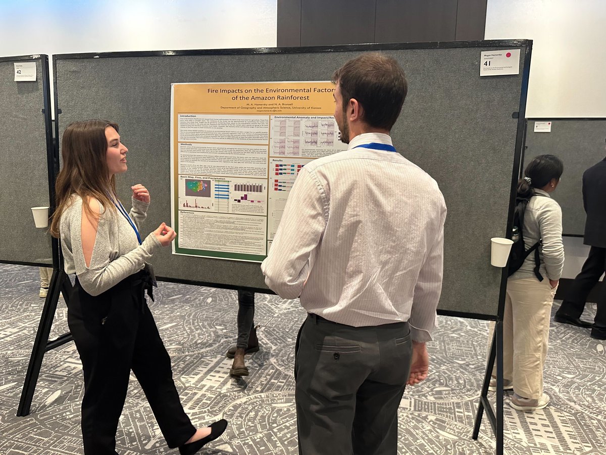 ametsoc's tweet photo. Day 1 from the 35AgForest/14Fire/6BioGeo Conference!
An amazing day of sessions and great to see all the posters for #AMS35AgForest. We look forward to hearing from more speakers tomorrow!
#AMS14Fire #AMS6BioGeo https://t.co/tTX6gpYs07
