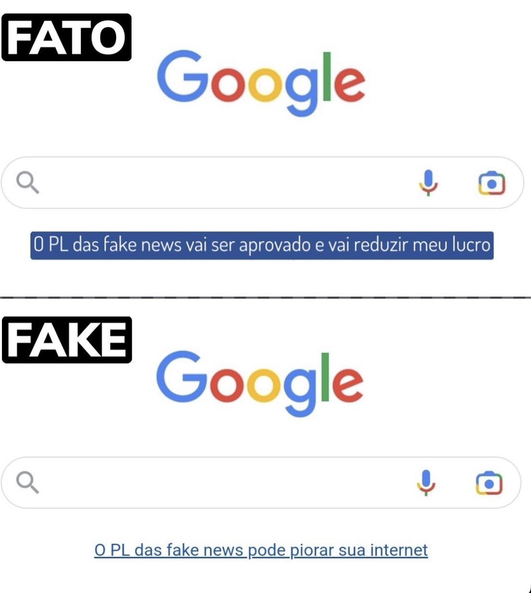lazarorosa25's tweet image. GOOGLE APOIA FAKE NEWS
PL 2630 JÁ!