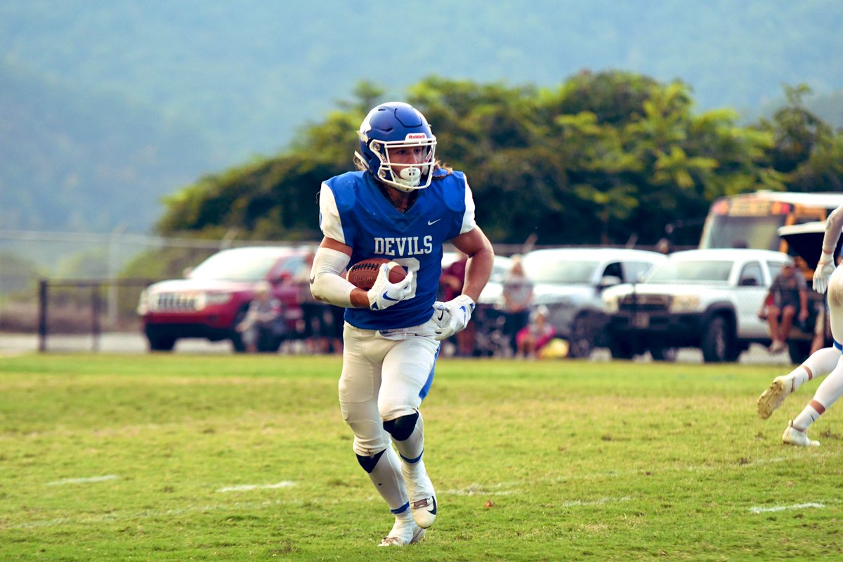 The 2023 Elementary Tour began today at Temple Hill - Talking Blue Devil Camp and our Flag League! Looking for the next Kody Lewis! #ForksUp