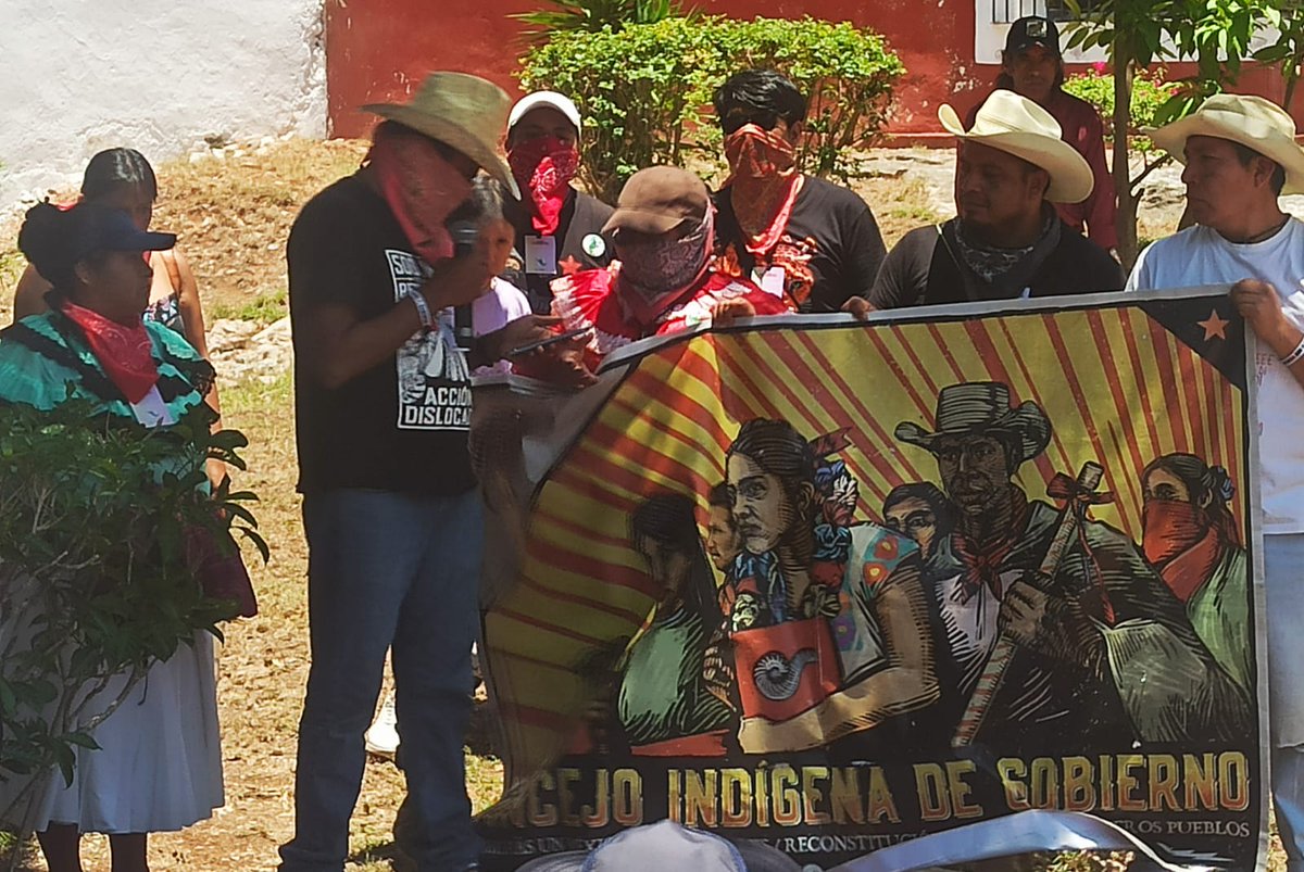 CNI_Mexico's tweet photo. Caravana "El Sur Resiste" en Valladolid, Yucatán.

https://t.co/7EWgtG3fsa https://t.co/7bqsxee9QO