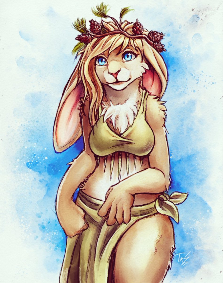 AngelTheBun's tweet photo. //Kinda wanna do something with tribe or medieval bunny... Or at least something fantasy... https://t.co/9YkppAyYgy