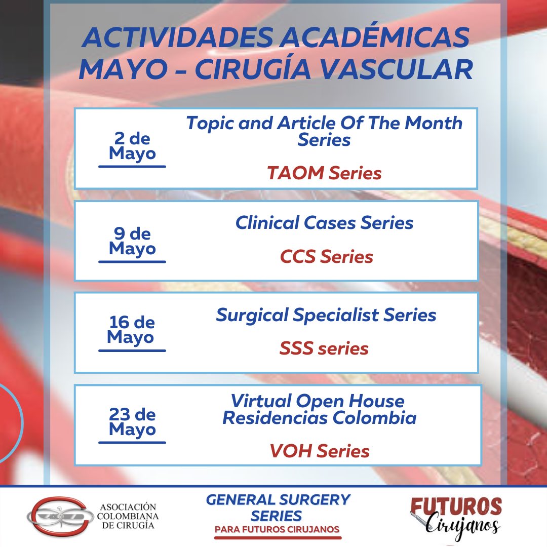 futuroscirascol's tweet photo. Estén pendientes de nuestro Instagram y Twitter, para no perderse ninguna actividad. ¡Únanse y sumérjanse en el mundo de la cirugía vascular!💉💊
#CirugíaGeneral #CirugíaVascular #GeneralSurgerySeries #TAOMSeries #CCSSeries #SSSSeries #VOHSeries #FuturosCirujanos 💉🏥💪 https://t.co/reDbCPsDki