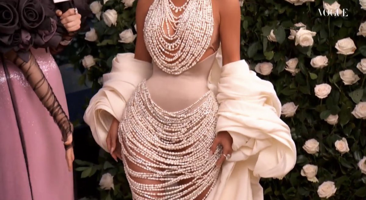 Kim Kardashian at the #MetGala  in Schiaparelli