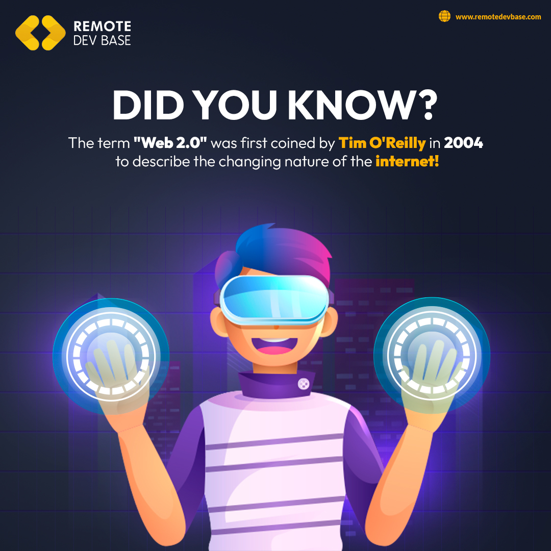RemoteDevBase's tweet image. This concept has significantly impacted how we interact with the internet and pave the way for social media, mobile apps, and other interactive platforms.
remotedevbase.com
#remotedevbase #remotejobs #remotework #blockchain #digital #remotework #remotejobs