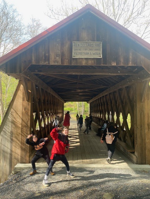Great times in Ashokan! Students enjoying the nature hike.