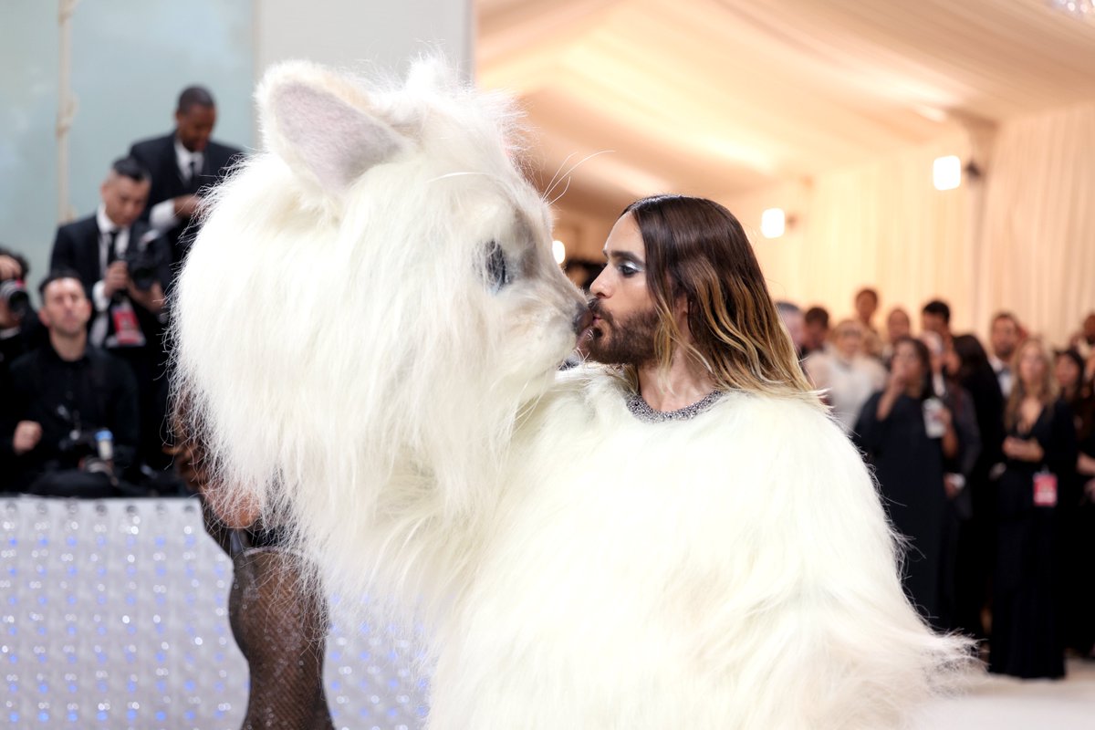 Someone had to, and Jared Leto did. #MetGala