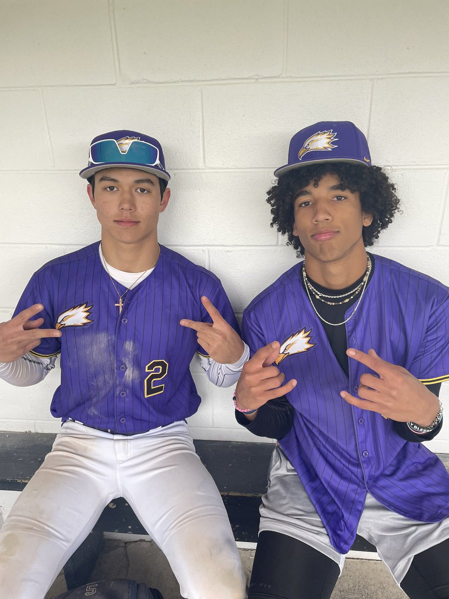 Today, @etnyre_noah and @JordanScott_12 combined to go 8-8 with 3 doubles, two triples, a home run and 12 RBI. Jordan just missed hitting for the cycle as he hit one off the fence to end the game.