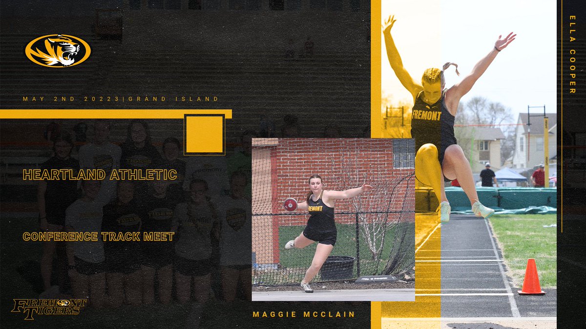 fhsgirlstrack's tweet image. Heartland Athletic Conference Track and Field meet tomorrow in Grand Island.   Good Luck and Go Tigers!   #PRID=E