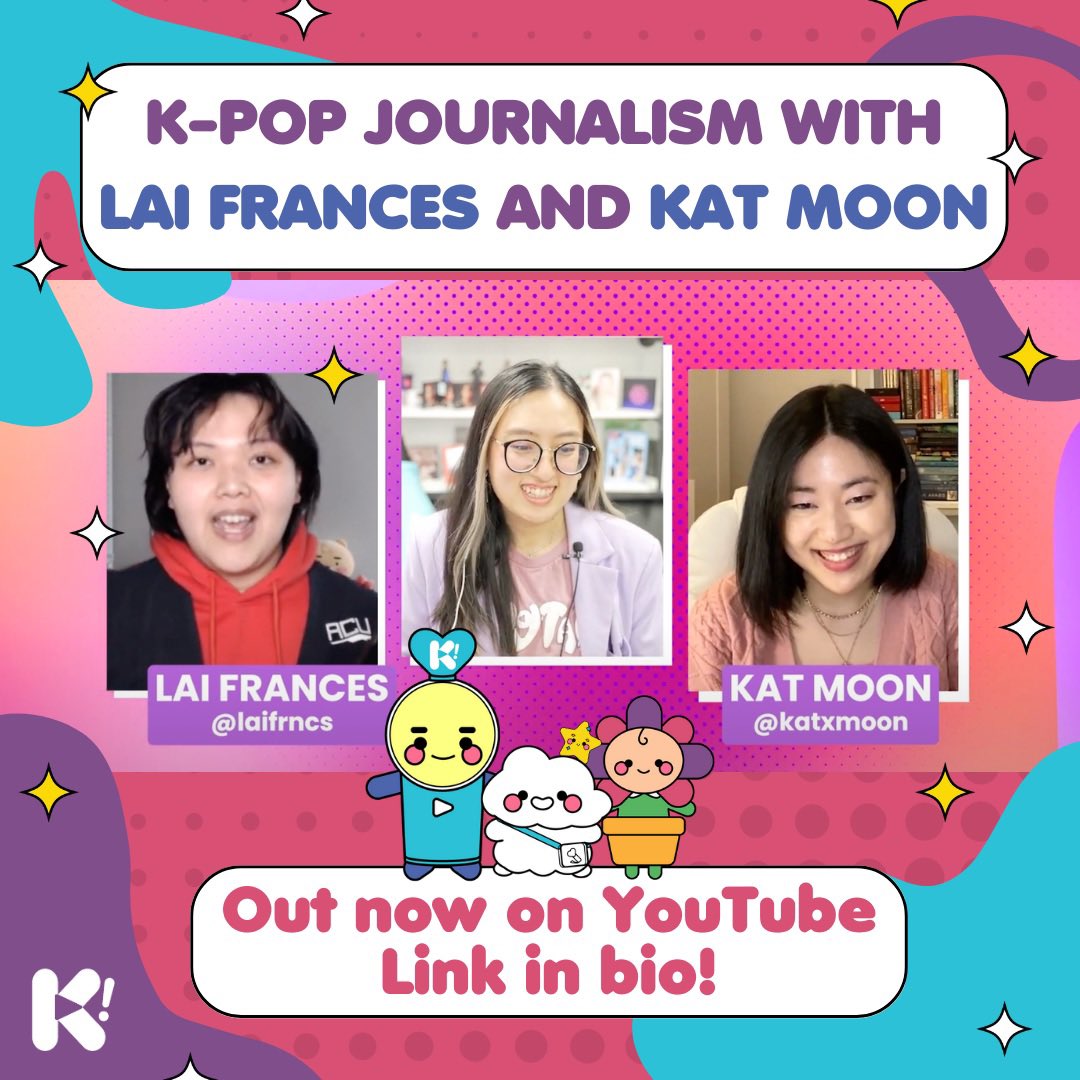 kplayfest's tweet photo. 🌕Start AAPI Month off watching our interview with 📝K-POP JOURNALISTS @laifrncs and @katxmoon ! Listen to what it means to be Asian American writers in a changing world 🌎 Watch it NOW on YouTube, 🔗link in our bio!
#kplayfest #kplayforfans #katmoon #laifrances #kpopjournalism https://t.co/i3TOZeuXbm