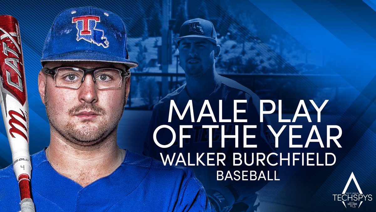 LATechSports's tweet image. Congratulations @Boomer_Burch from @LATechBSB on winning the 2023 Male Play of the Year!