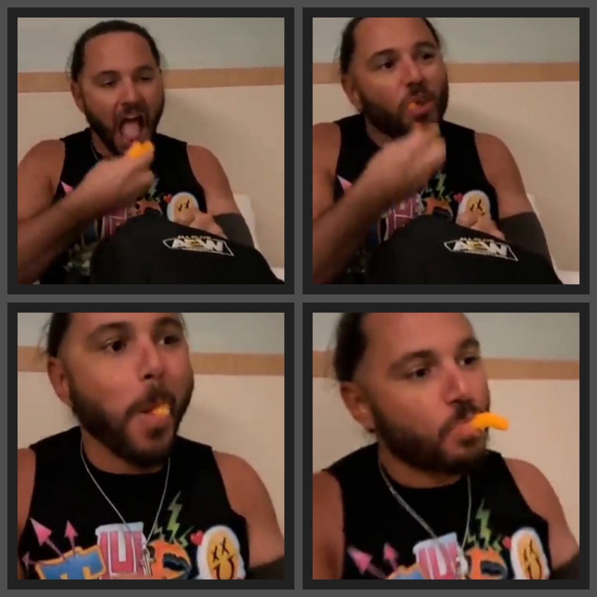YoungBucksDaily's tweet photo. So who else says that @youngbucks Matt Jackson is there spirit Animal Lol 😆 #YoungBucks #MattJackson #NickJackson #theELITE #SuperKickParty #BTE #AEW https://t.co/hTmygwUZ0r