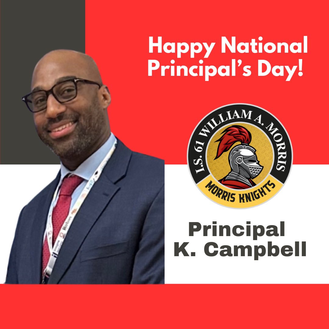 Happy Principal’s Appreciation Day to our very own, Principal Campbell !Your tireless efforts to create a positive and inclusive environment for all students, staff & families are inspiring! #togetherwearebetter #elevateD31 @KOJO_CAMP @DrMarionWilson @CChavezD31 @christineloug14