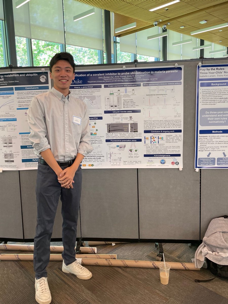 Congrats to our wonderful undergrads Elizabeth, Xeno, and Isabel for presenting posters at the 2023 Visible Thinking Undergraduate Research Symposium! 🥼🧪