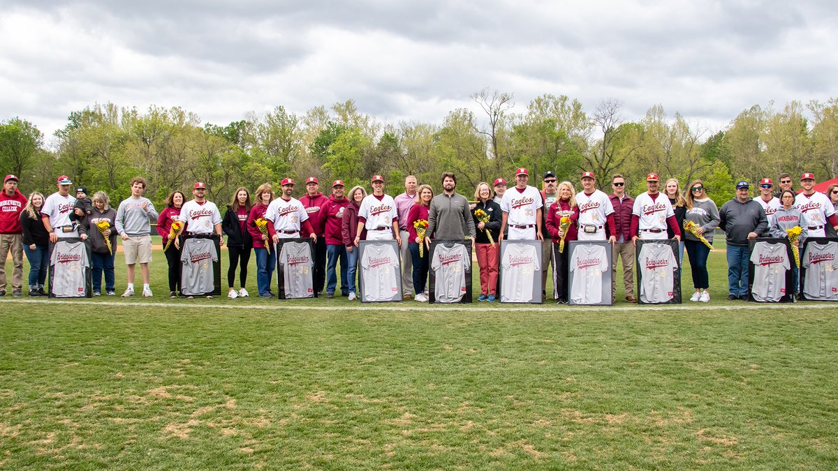 BCAthletics's tweet photo. The @BwaterBaseball team split a doubleheader to close out the regular season on Senior Day. 

The Eagles get the No. 8 seed in the ODAC Tournament with a win today and will head to Lynchburg this weekend. #BleedCrimson #GoForGold #d3baseball 

🔗 https://t.co/9qHFneREHE https://t.co/zFsfRizUTS