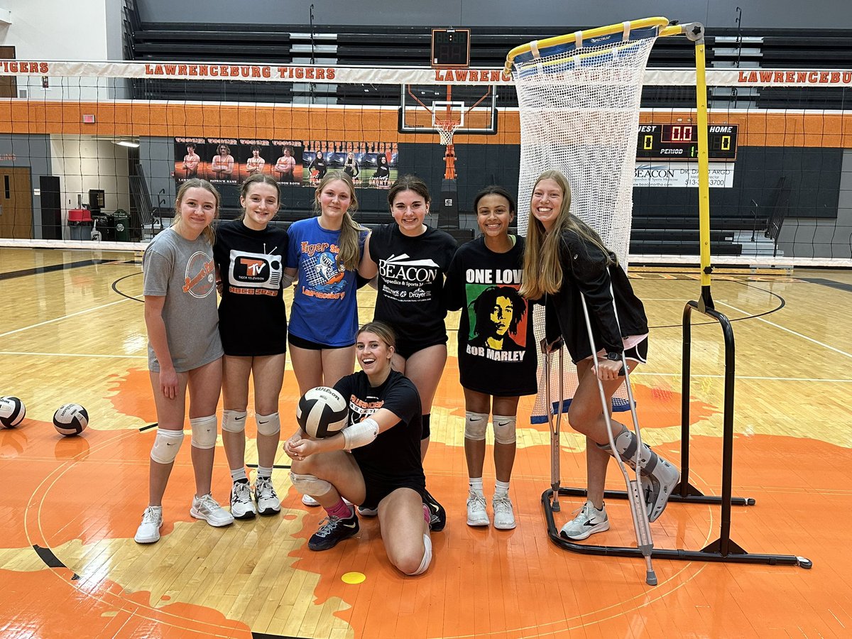 Serve Receive Challenge today! Accuracy, communication and ball control allowed this team to win!