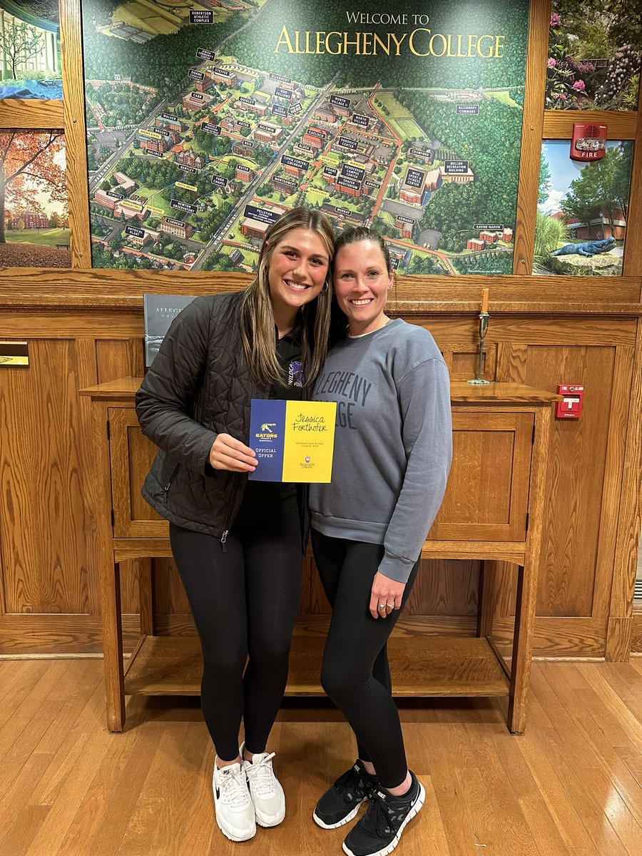 After an amazing visit, I am very grateful to say I have received an offer from <a href="/Coach_Kelly11/">Kelly Muffley</a> to continue my academic and athletic career at Allegheny College! I loved spending the day with you and am very thankful for this opportunity!! #gogators
