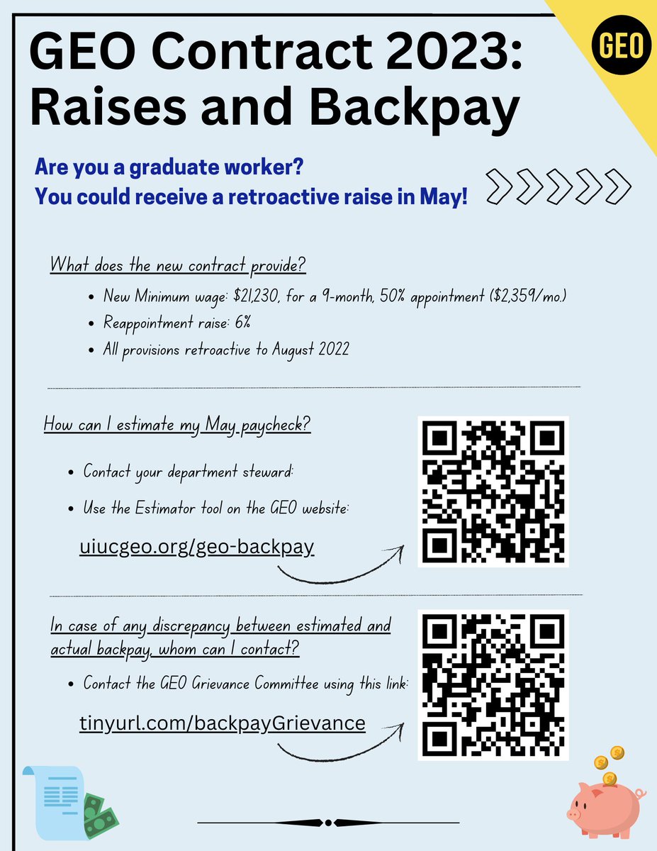 Happy May Day 🙌

May 1st commemorates the struggles and wins of workers and labor movements. Check out info on how to access some of our wins including backpay and summer healthcare!

THANK YOU to all the graduate workers, friends, and allies for making these victories possible.