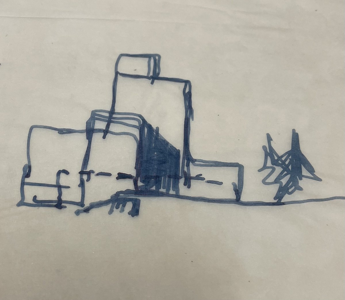 ed_archives's tweet photo. Exhibit on Bauer-Wurster Hall coming soon!  Sketch by Donald Olsen, March 11, 1960. #architectural #architecture #design #architect #architecturelovers #archilovers #architects https://t.co/WzdHv8yuca